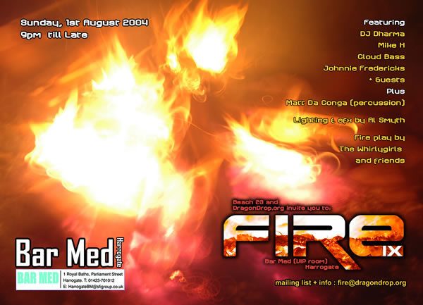 FIRE IX flyer (front)