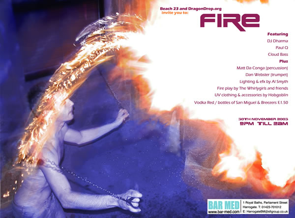 FIRE I flyer