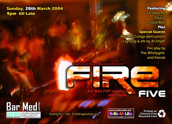FIRE V flyer