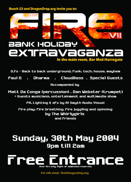 FIRE VII flyer (back)