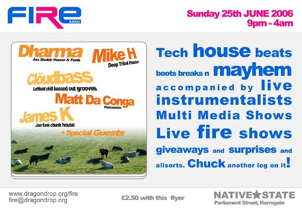 FIRE XXXIII flyer (back)