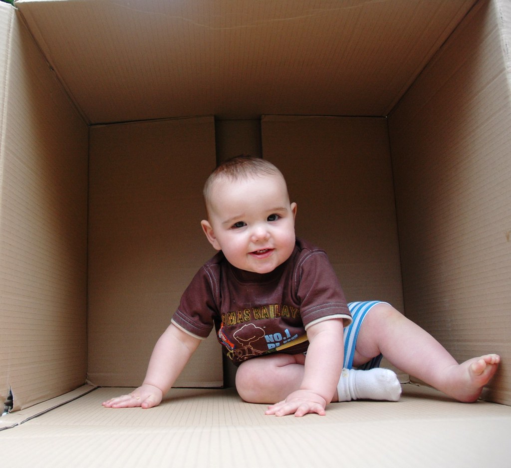 R in a box