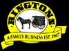 Ringtons logo, a horse-drawn cart with text 'A family business est. 1907'