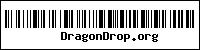Barcode above the words DragonDrop.org