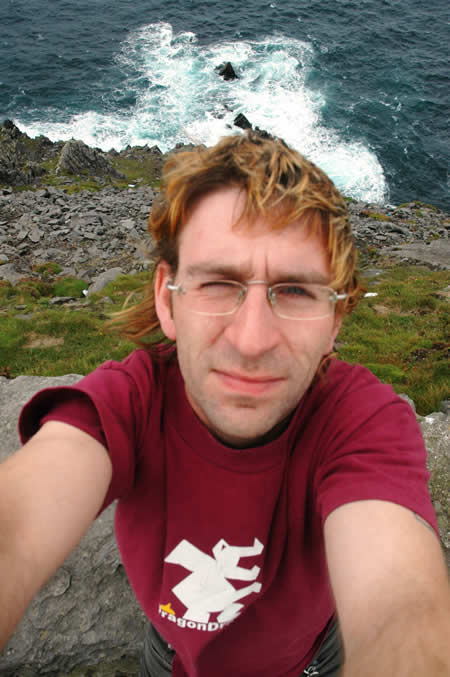 Matt, the most westerly point in Europe, Dingle Peninsula, County Kerry, Ireland, August 2004