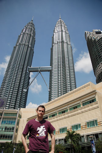 Jamie in Kuala Lumpur, Malaysia, Dec 2007