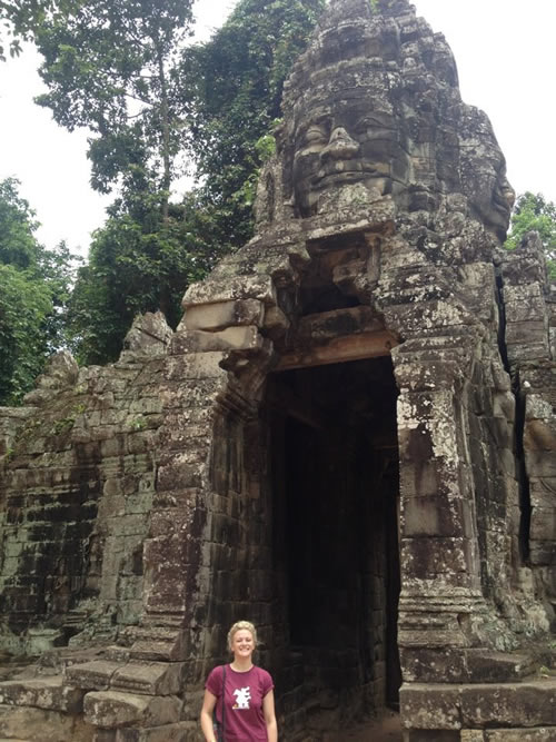 Lizzie in Cambodia